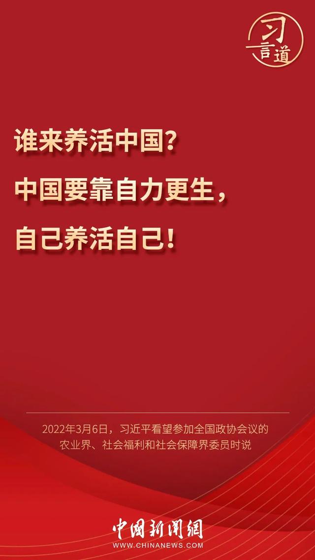 習言道丨習近平為何再答“誰來養活中國”？