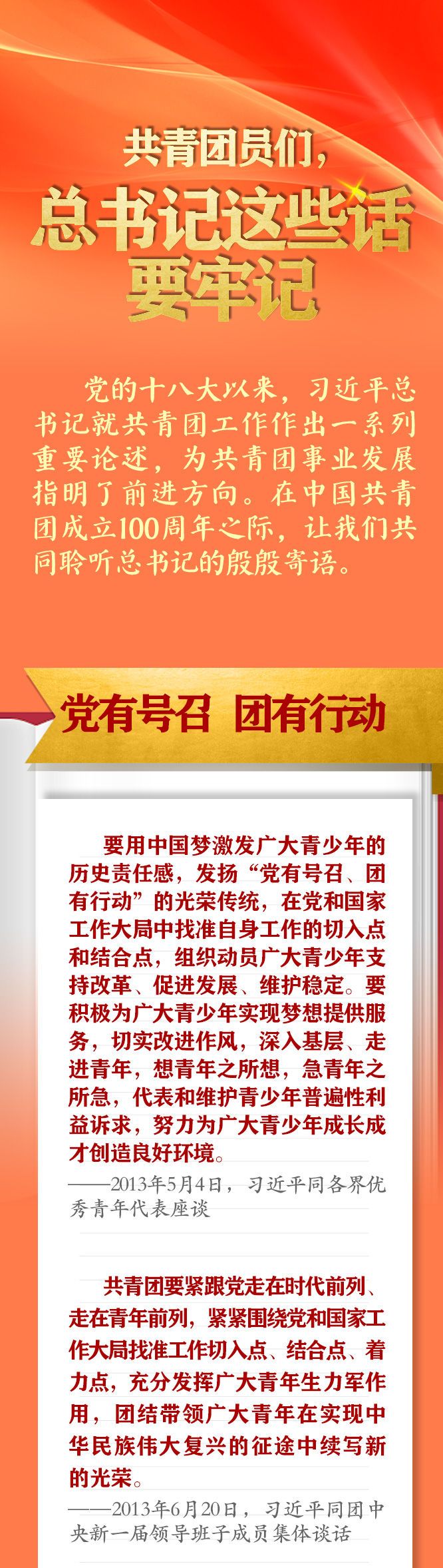 手繪長卷 | 共青團員們，總書記這些話要牢記
