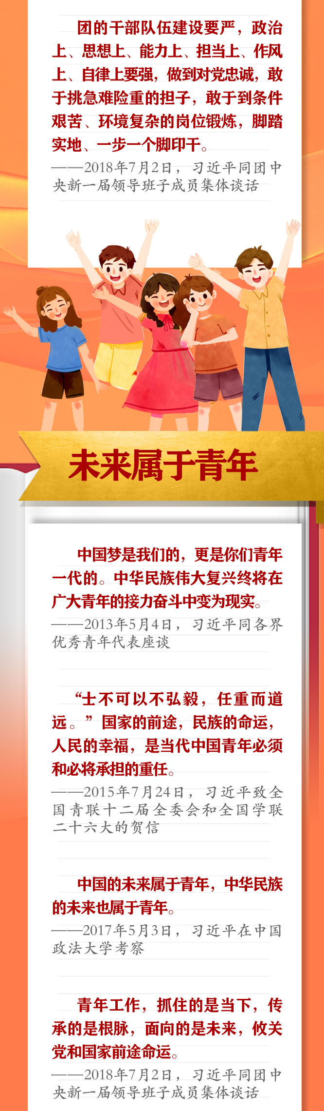 手繪長卷 | 共青團員們，總書記這些話要牢記