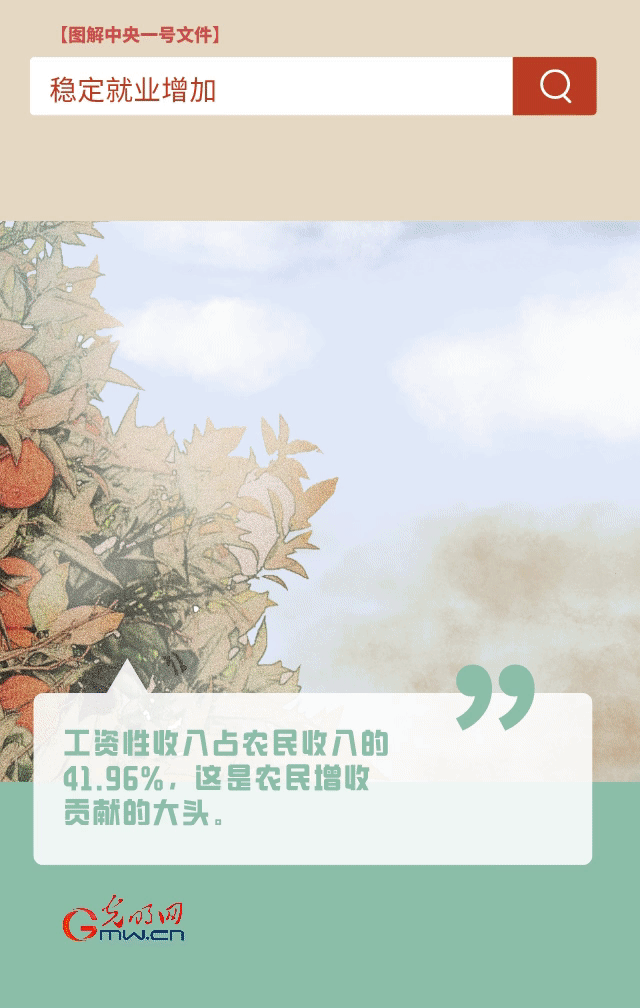 【圖解中央一號文件】“動”漫海報丨今年如何讓農民的“錢袋子”鼓起來？