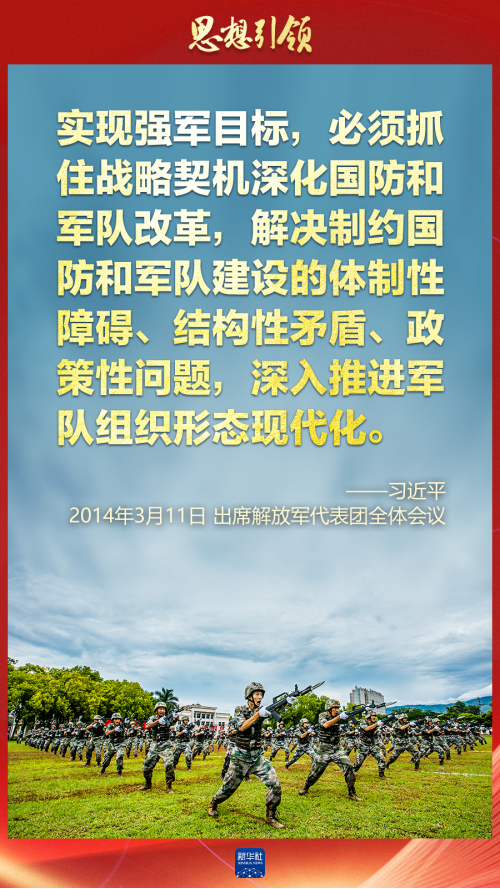 思想引領｜兩會上，習主席這樣談強軍之路