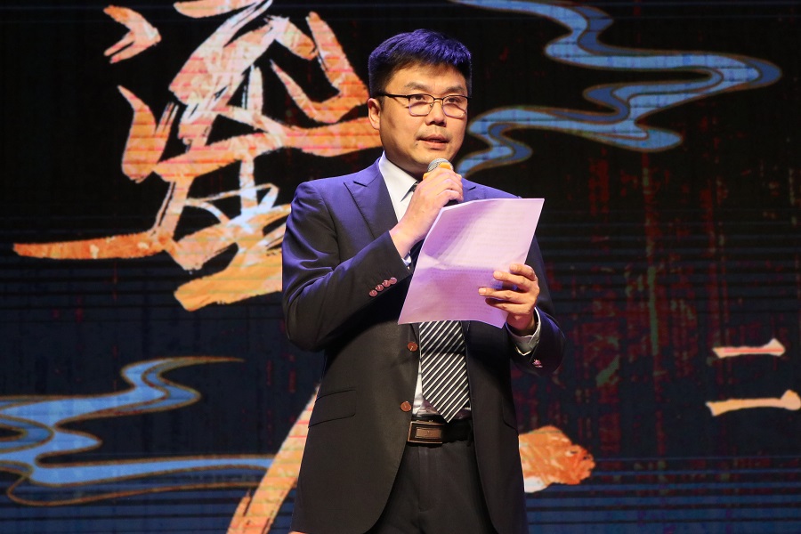 北京外國語大學黨委常委、副校長趙剛在活動現場講話。主辦方供圖