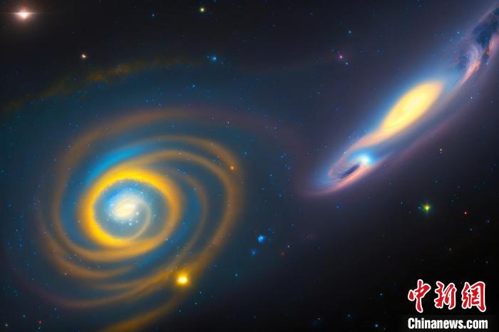 本星系群的三維藝術圖?！≈锌圃簢姨煳呐_ 供圖