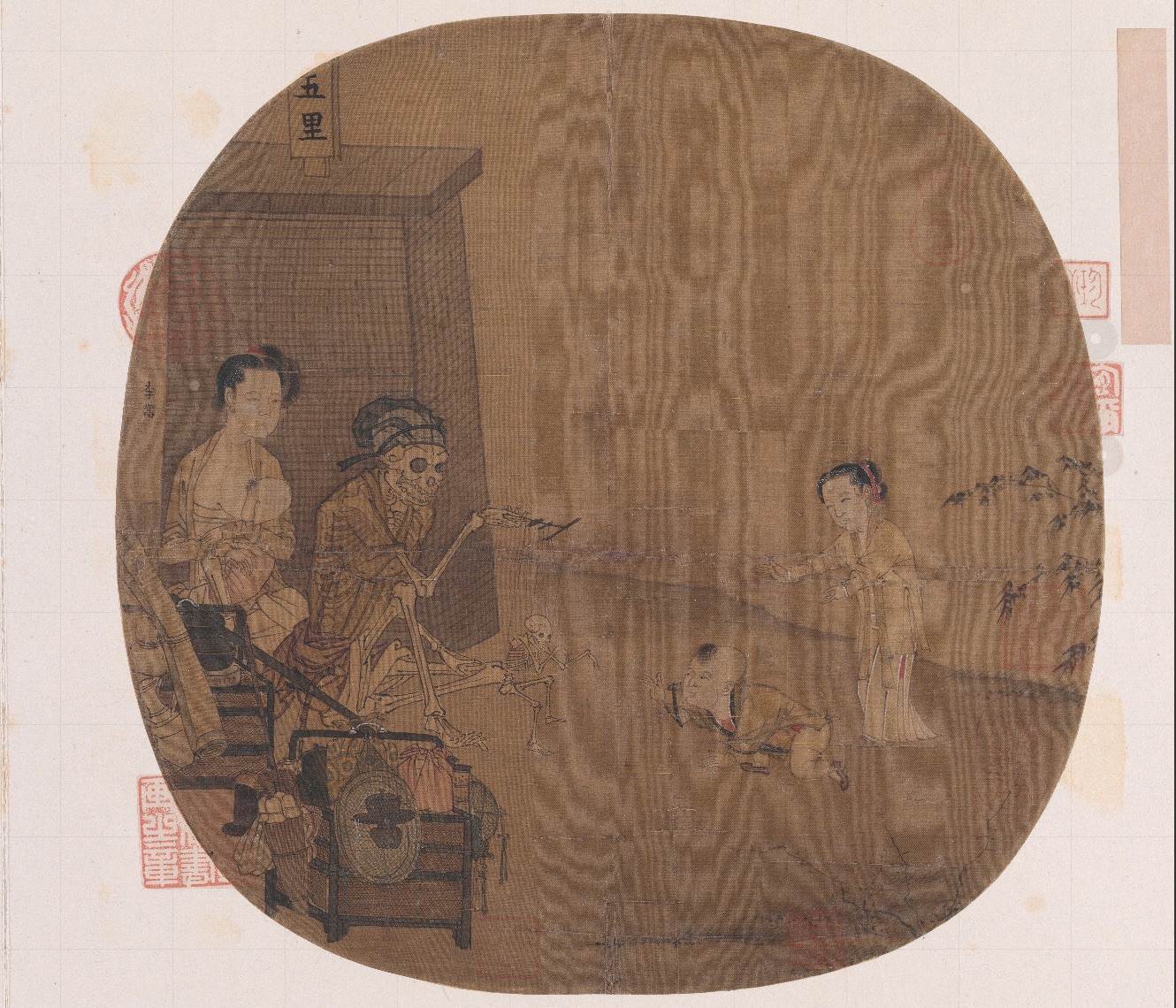 南宋名畫《骷髏幻戲圖》。圖片來源：故宮博物院官方網站