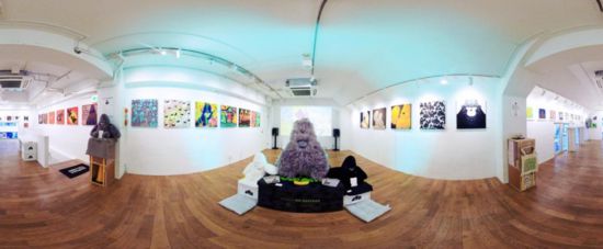 “大衛猿”主題展覽現場。（主辦方供圖）