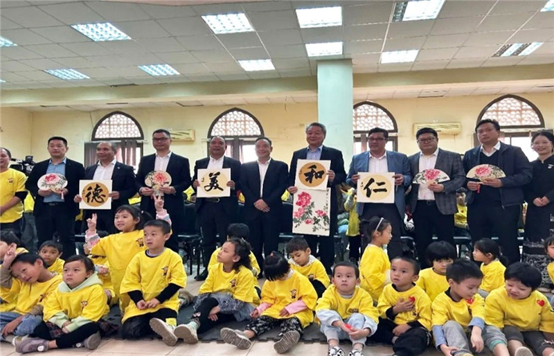 圖為2023“中華文化大樂園—埃及開羅營”閉幕式活動現場。主辦方供圖