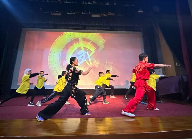 圖為2023“中華文化大樂園—埃及開羅營”閉幕式活動現場。主辦方供圖