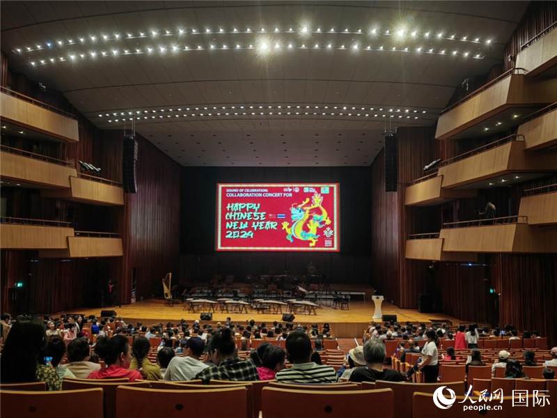 “歡慶之聲—2024歡樂春節音樂會”14日在泰國瑪希隆王子音樂廳舉行。人民網記者 楊一攝