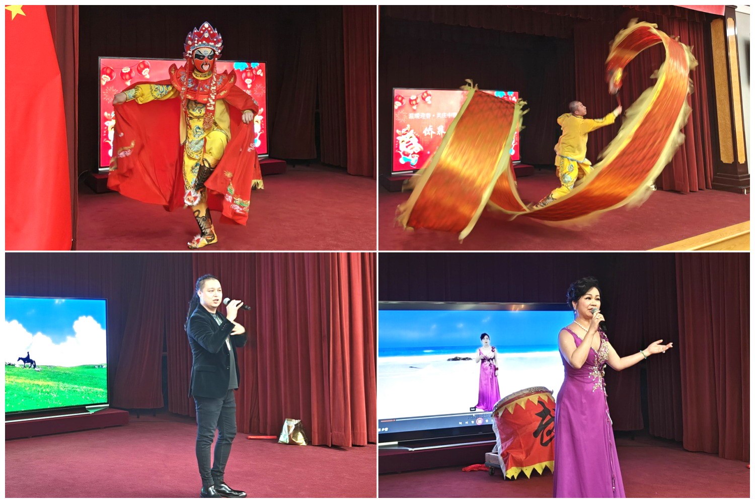 當地僑界知名演員獻上精彩演出。主辦方供圖