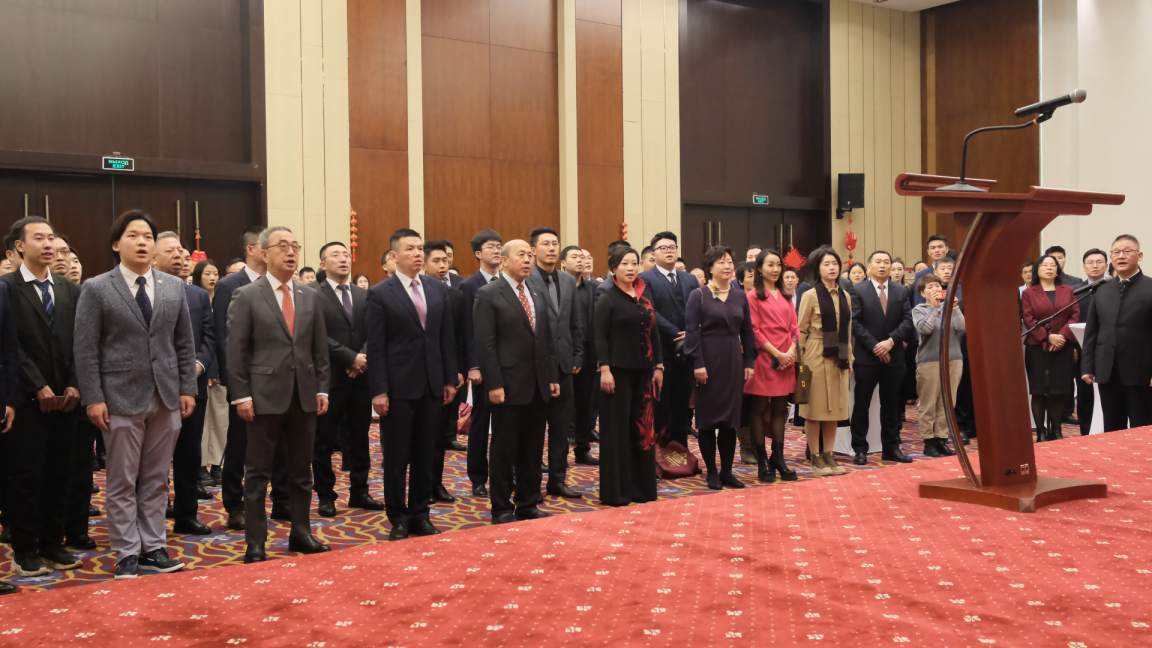 駐白俄羅斯使館2024年新春招待會現場。 駐白俄羅斯使館供圖