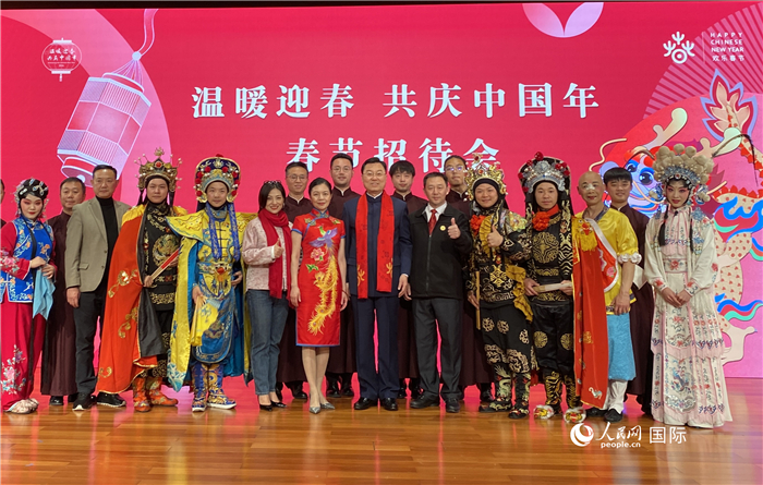 當地時間2月5日晚，中國駐美國大使館舉辦僑學界專場春節招待會。 人民網記者 李志偉攝