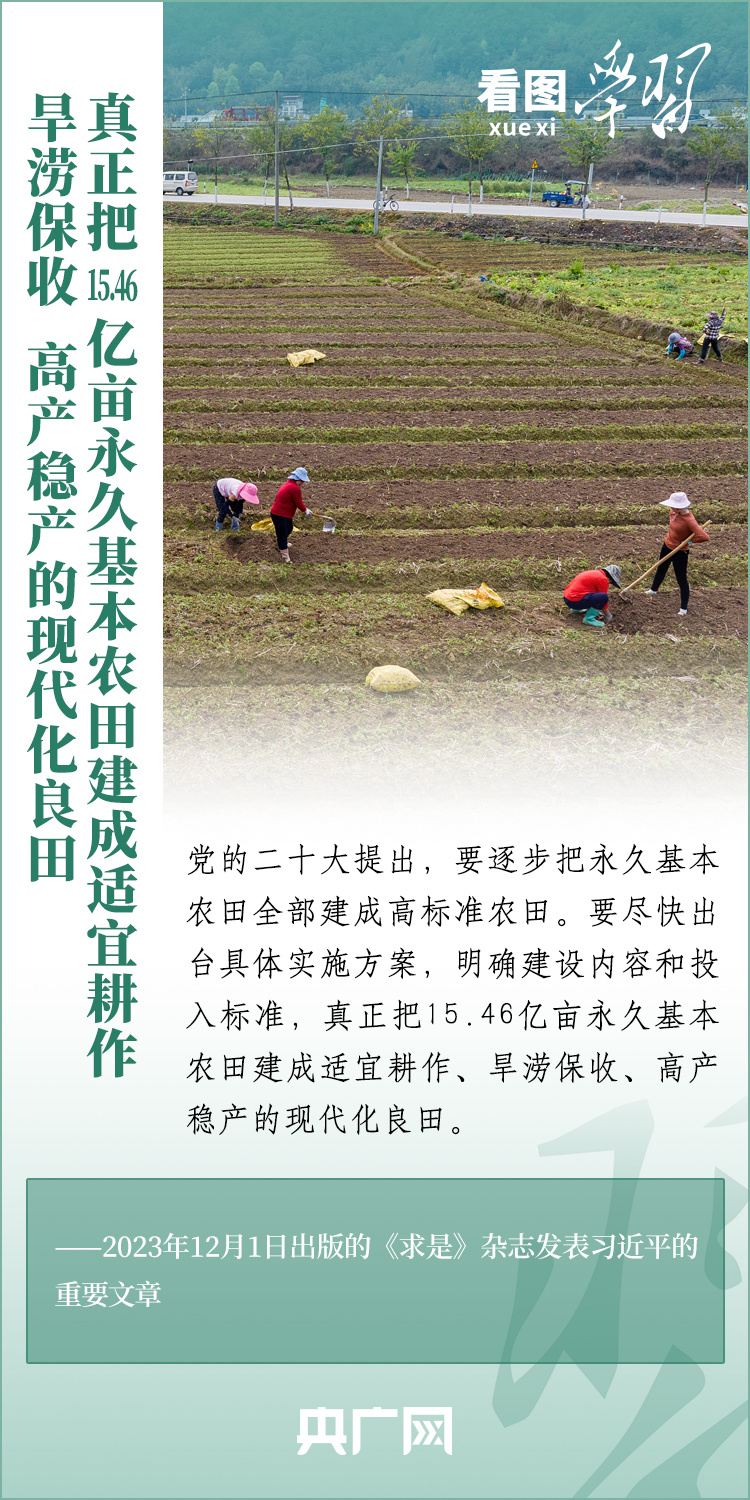看圖學習丨推廣良田、良種、良法、良機 給農業現代化插上科技的翅膀