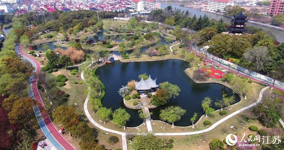 如東縣人民公園。如東縣委宣傳部供圖