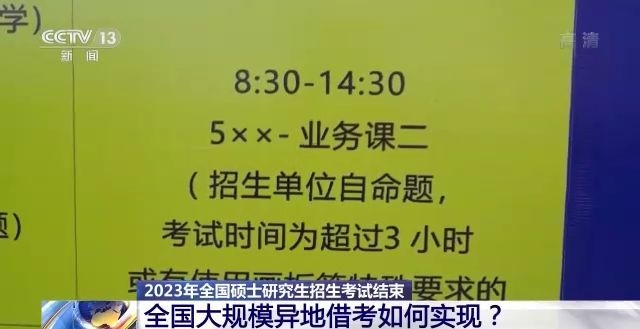 2023年研考結束 全國大規模異地借考如何實現？