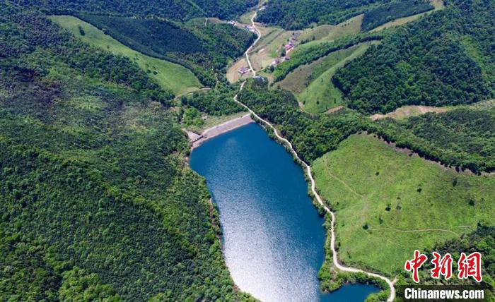 空中俯瞰北山村。洲湖鎮供圖