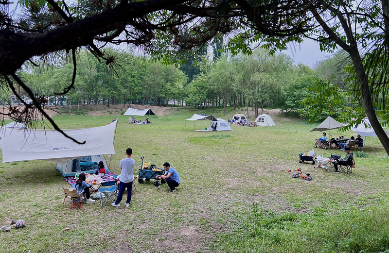 “自駕+露營”等多元模式受熱捧。人民網記者 王連香攝