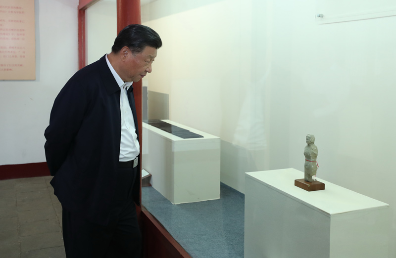 2021年5月12日，習近平總書記在南陽市考察東漢醫學家張仲景的墓祠紀念地醫圣祠。
