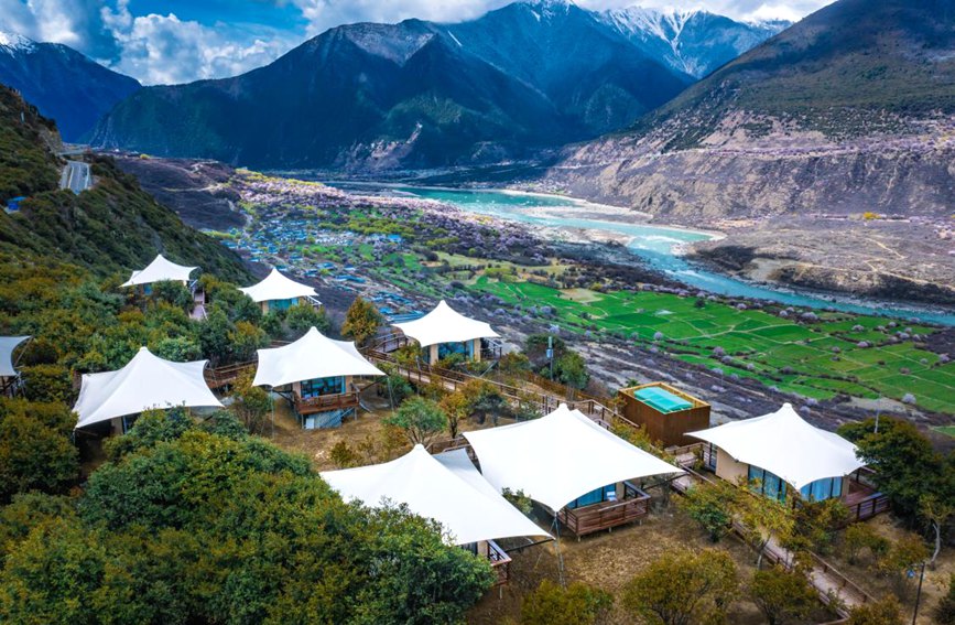 依托桃花資源，打造文旅產業。 張靜攝