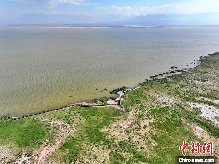 圖為航拍都蘭湖國家濕地公園?！∑钤鲚?攝