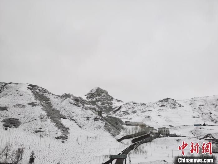圖為青海省東南部的青沙山區域銀裝素裹?！執砀?攝