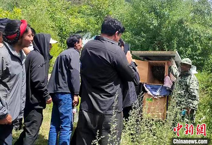 拉久西村村民學習養蜂工作流程和防范事項?！〔际忻⒖悼h委宣傳部供圖