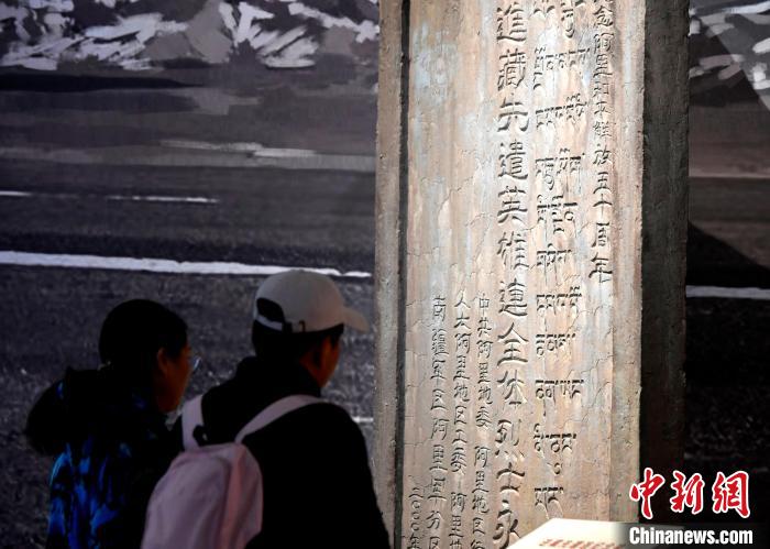 圖為5月18日，觀眾正在欣賞展覽?！±盍?攝