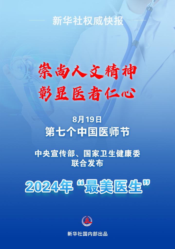新華鮮報|致敬“白衣戰士”！2024年“最美醫生”發布